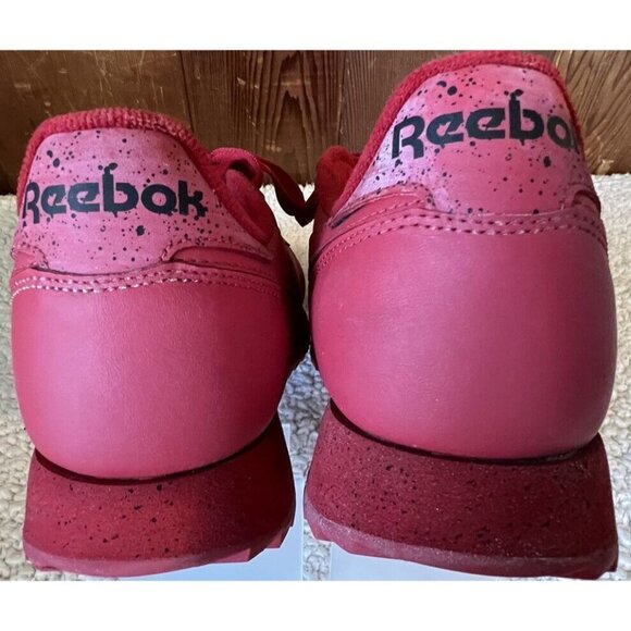 Reebok Classics Red Leather Speckle Running Sneaker Shoes Mens US Size 10.5 - Picture 6 of 8
